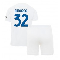 Dětský fotbalový dres Inter Milan Federico Dimarco #32 2023-24 Venkovní Krátký Rukáv (+ trenýrky)